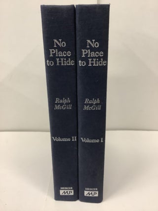 Item #91696 No Place to Hide, The South and Human Rights, 2 Volume Set. Ralph McGill
