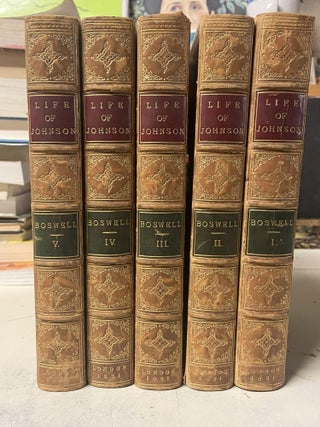 The Life of Samuel Johnson, LL. D. - Including a Journal of a Tour to the Hebrides (Five Volume Set)