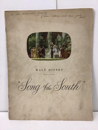 Item #91736 Song of the South, Movie Guide. Joel Chandler Harris, Walt Disney