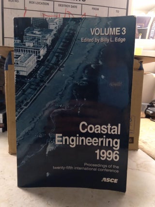 Item #92084 Coastal Engineering 1996: Proceedings of the Twenty-Fifth International Conference,...