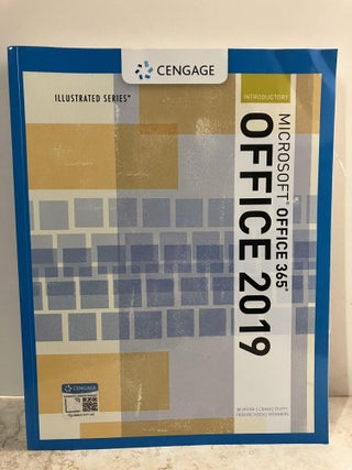 Item #92579 Illustrated MicrosoftOffice 365 & Office 2019 Introductory. David W. Beskeen