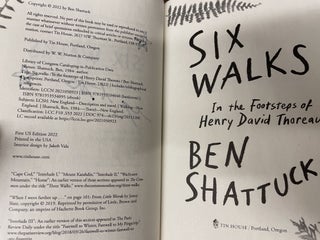 Six Walks: In the Footsteps of Henry David Thoreau
