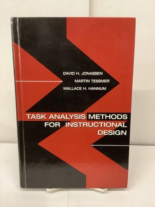 Item #92693 Task Analysis Methods for Instructional Design. David H. Jonassen