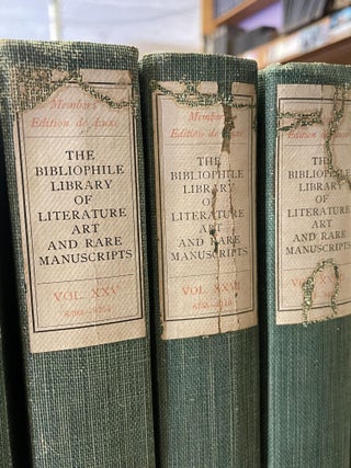 The Bibliophile Library of Literature, Art and Rare Manuscripts (Complete 30 Volume Set)