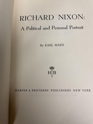 Richard Nixon: A Political and Personal Portrait