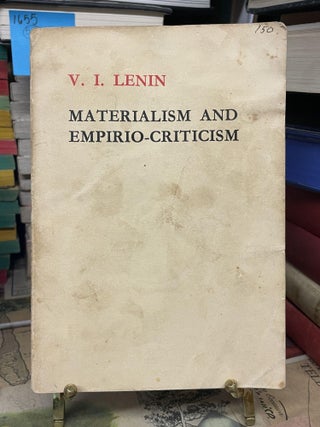 Item #92980 Materialism and Empirio-Criticism. Vladimir Lenin