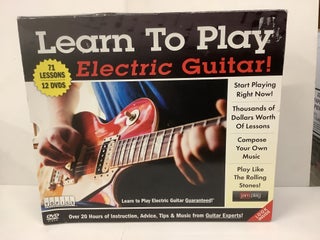 Item #93182 Learn To Play Electric Guitar, 12-DVD Boxed Set