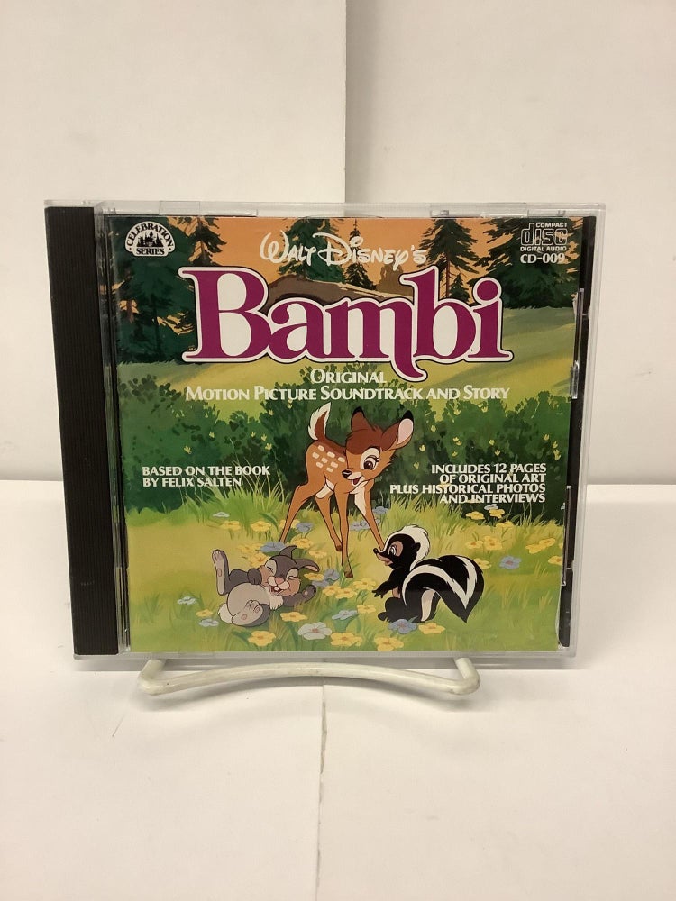 Item #93360 Walt Disney's Bambi, Original Motion Picture Soundtrack and Story CD-009. Frank Churchill, Edward Plumb, Larry Morey.