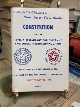 Item #93464 Constitution of the Hotel & Restaurant Employees and Bartenders International Union