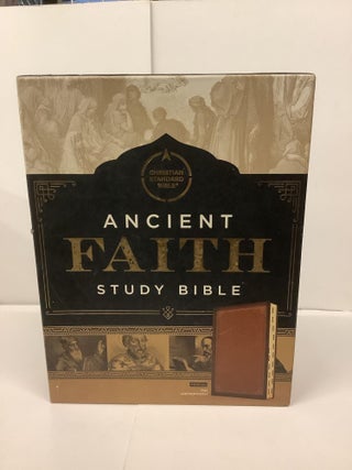 Item #93679 Ancient Faith Study Bible, Indexed Tan Leathertouch, Christian Standard