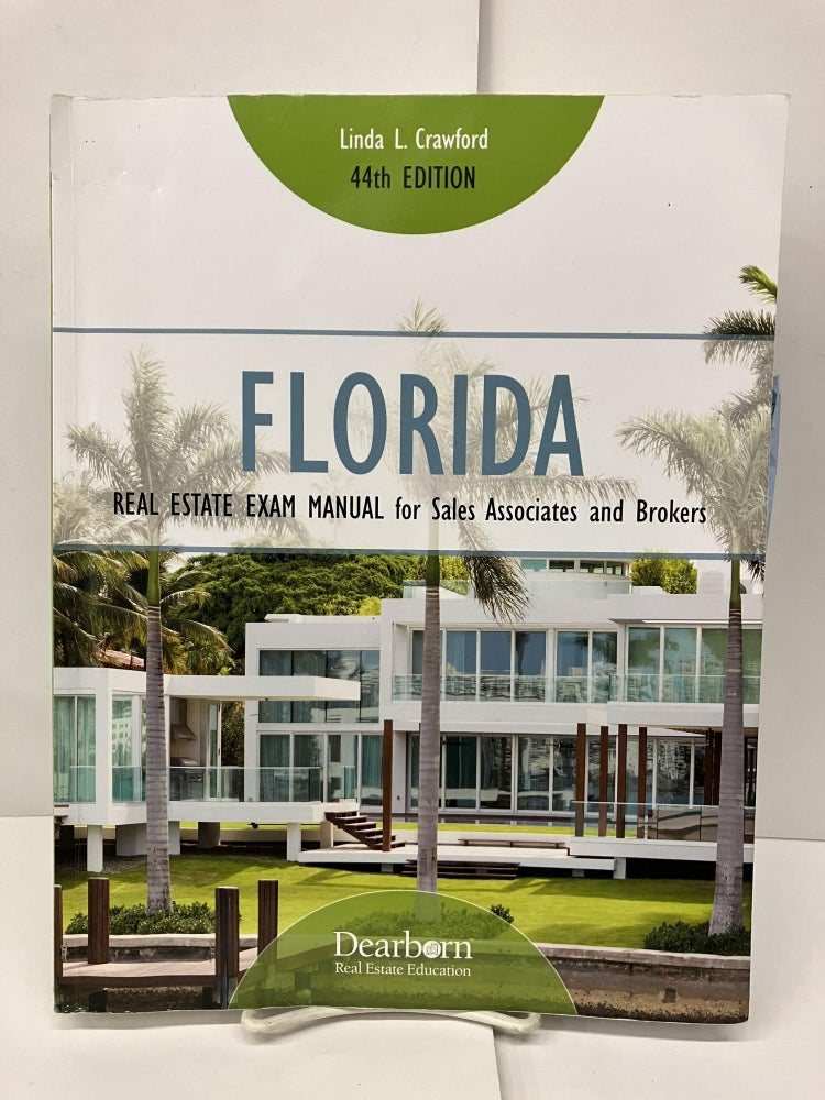 Item #93773 Florida Real Estate Exam Manual for Sales Associates and Brokers. Linda L. Crawford.