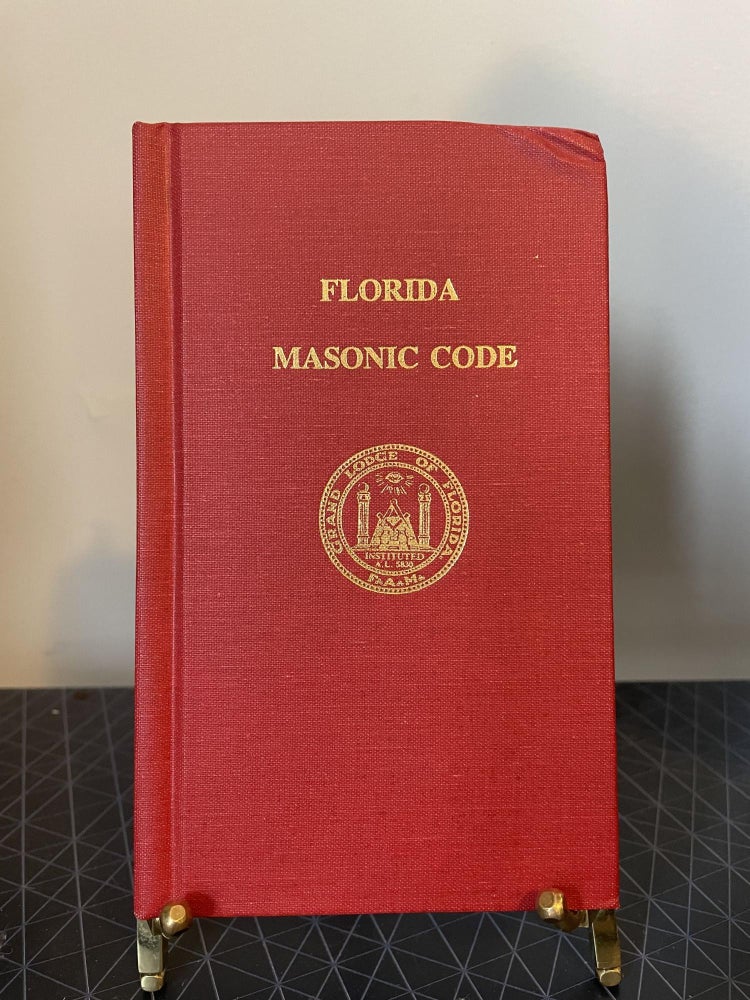 Item #93881 Florida Masonic Code. Commitee on Work.