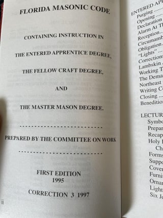 Florida Masonic Code