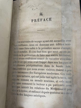 Souvenirs D'un Voyage dans la Tartarie et le Thibet (Volume One)
