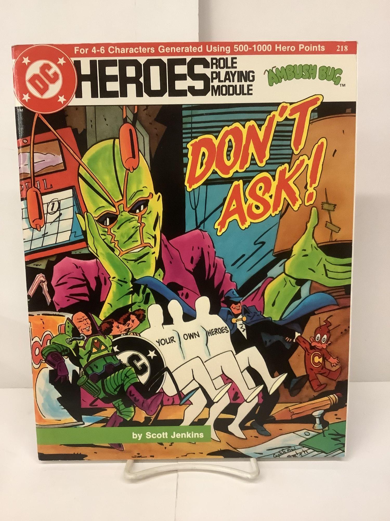 Don't Ask! DC Heroes Role Playing Module | Scott Jenkins | 1st Printing
