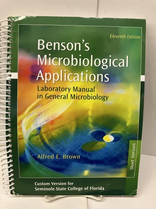 Item #95774 Benson's Microbiological Applications: Laboratory Manual in General...