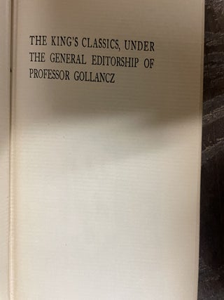 Cupid and Psyche and Other Tales from the Golden Ass of Apuleius (The King's Classics)