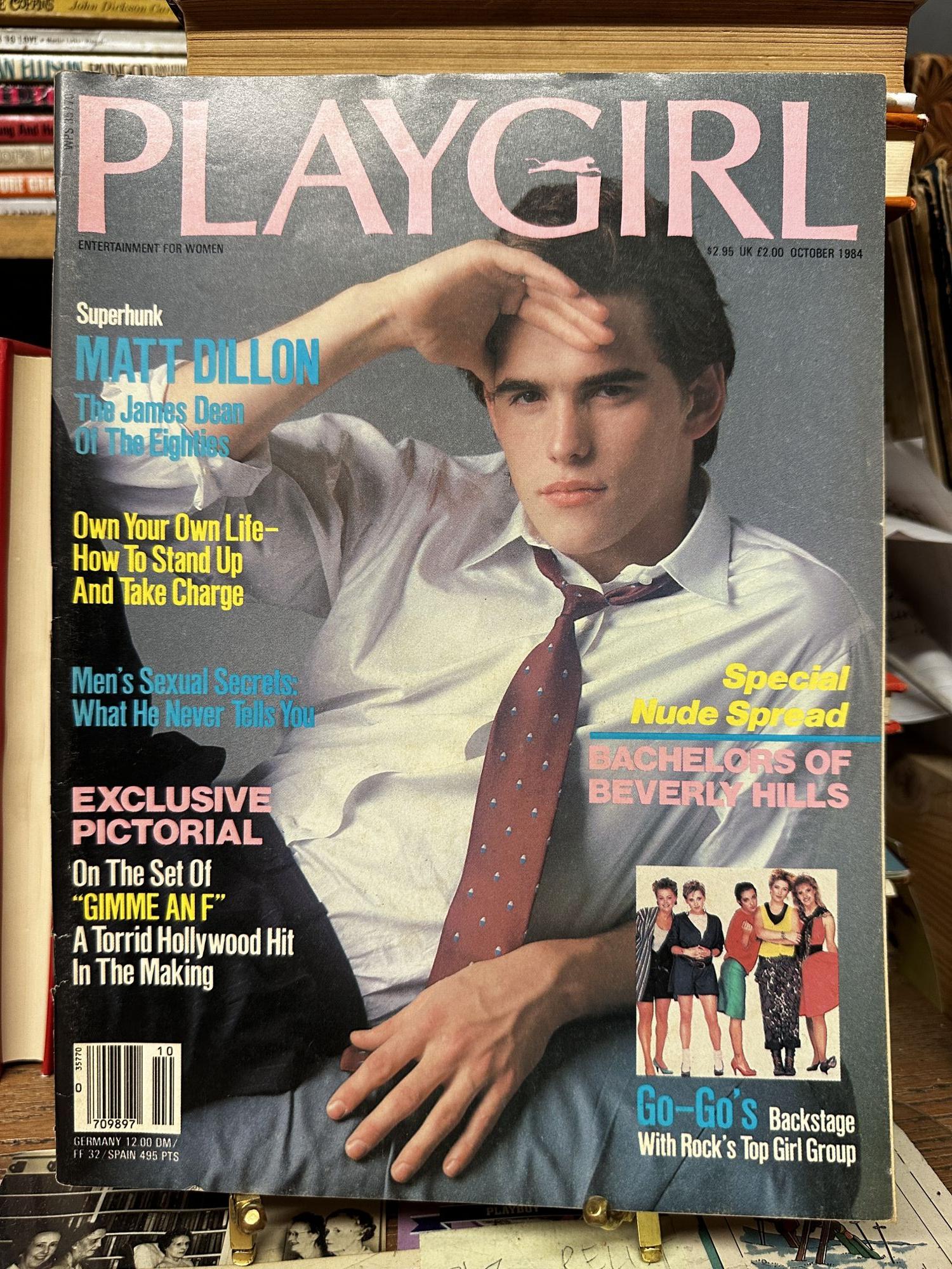 Playgirl October 1984 Matt Dillon Cover 