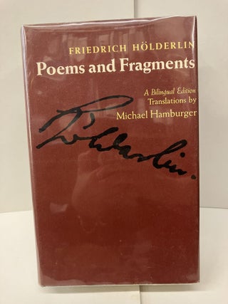 Item #97876 Friedrich Holderlin: Poems and Fragments. Michael Hamburger