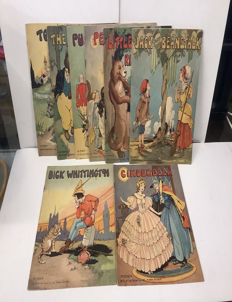 Item #97969 Platt & Munk Series 3000 A-H Children's Book Set: Cinderella, Dick Whittington, Jack and the Beanstalk, Little Red Riding Hood, Peter Pan, Puss in Boots, The Three Bears, Tom Thumb