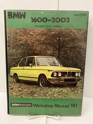 Item #98291 Workshop Manual for BMW 1600-2002. Stewart Hemley