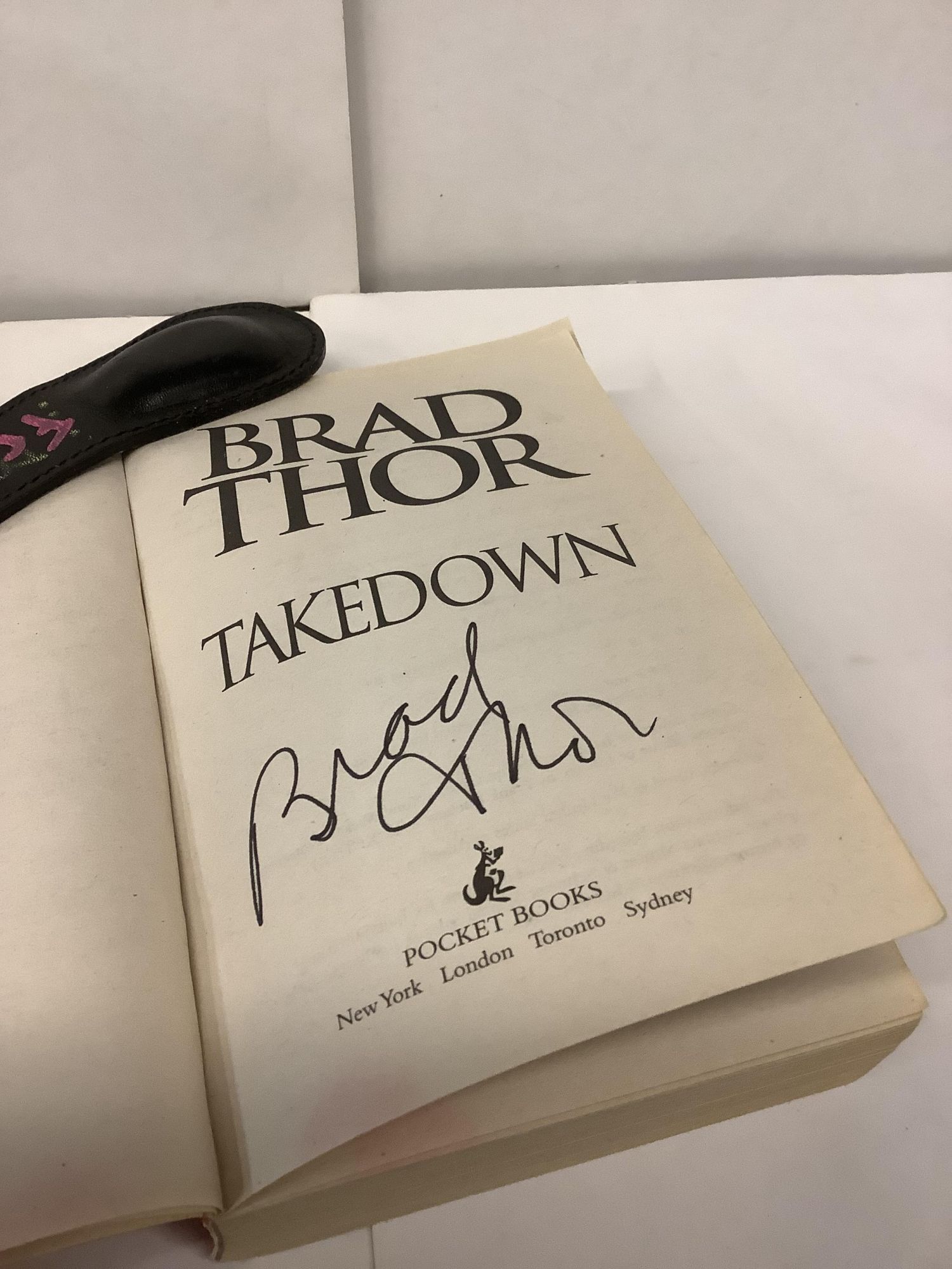Takedown Brad Thor Signed