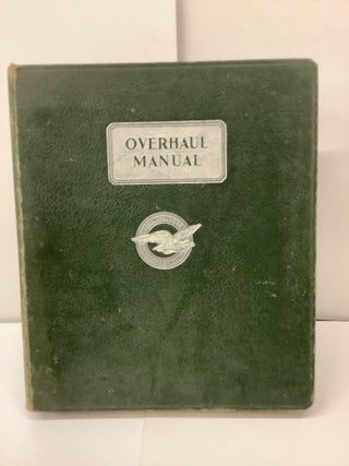 Item #98821 Overhaul Manual [Part No. 48616]; Wasp Jr. B, Wasp H1 and Hornet E Series Engines